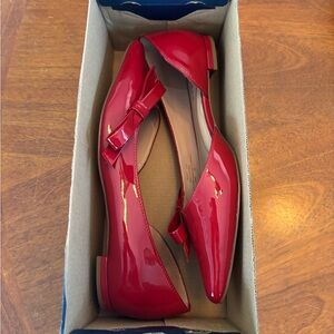 Cole Haan Red Flats with Bow
